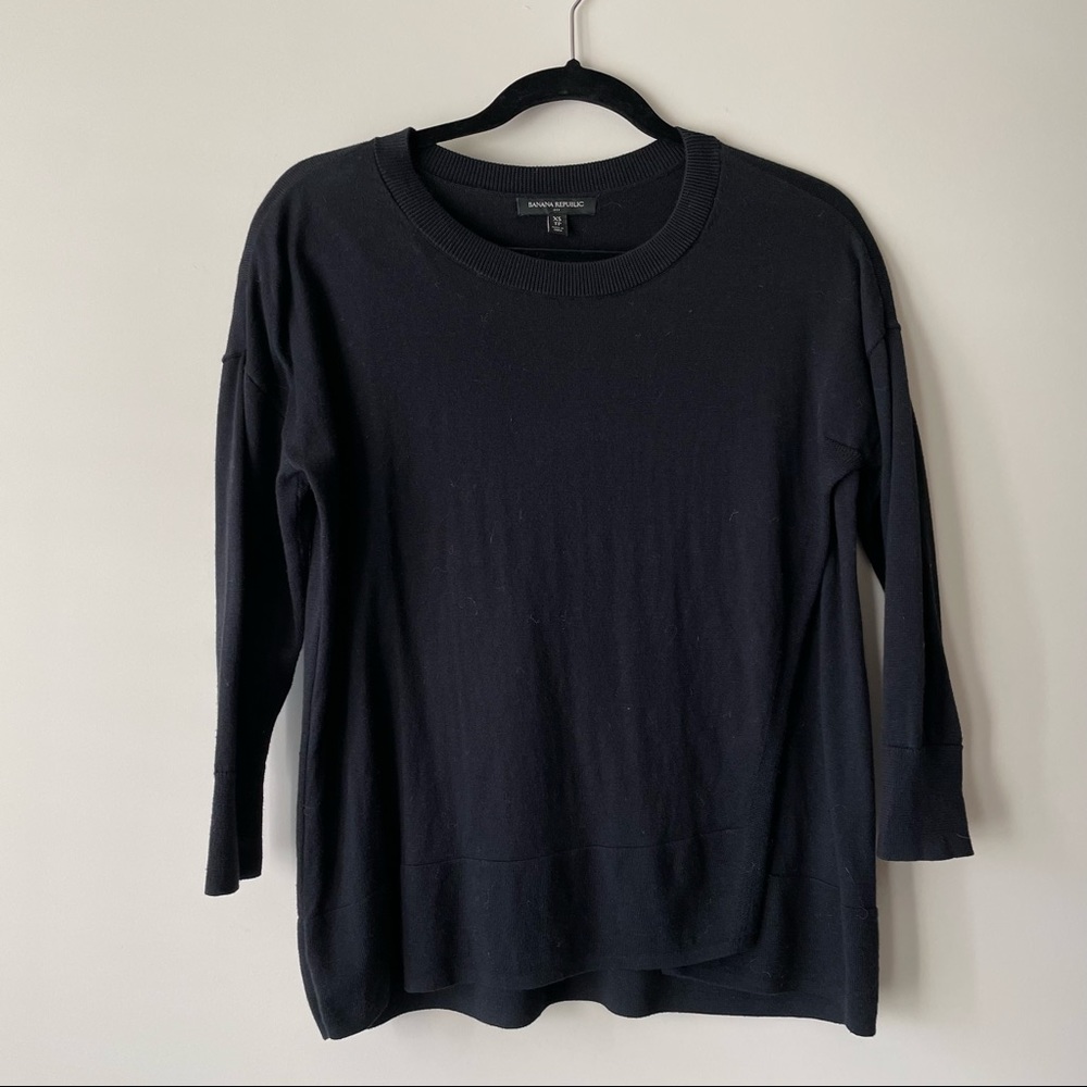 Banana Republic Overlapping Front Knit Top